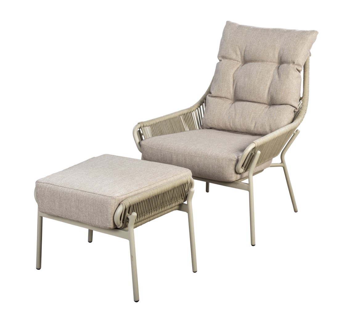 Nogales Outdoor Sessel mit Hocker von Yoi